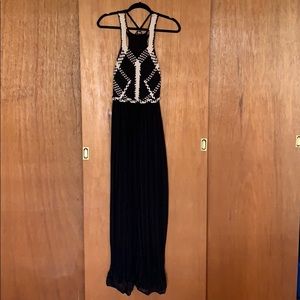 Crochet top dress with long maxi skirt bottom